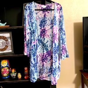 Amazing tie dye kimono/cover up!